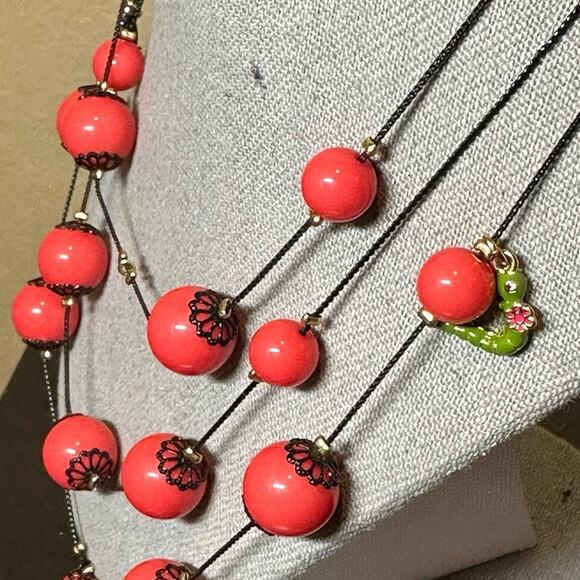 Vintage HTF Betsey Johnson Garden Necklace - Picture 6 of 7